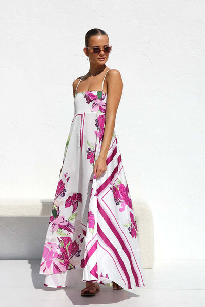 Maxikleid mit Trägern | Eleganter Schnitt | Fließende Silhouette
