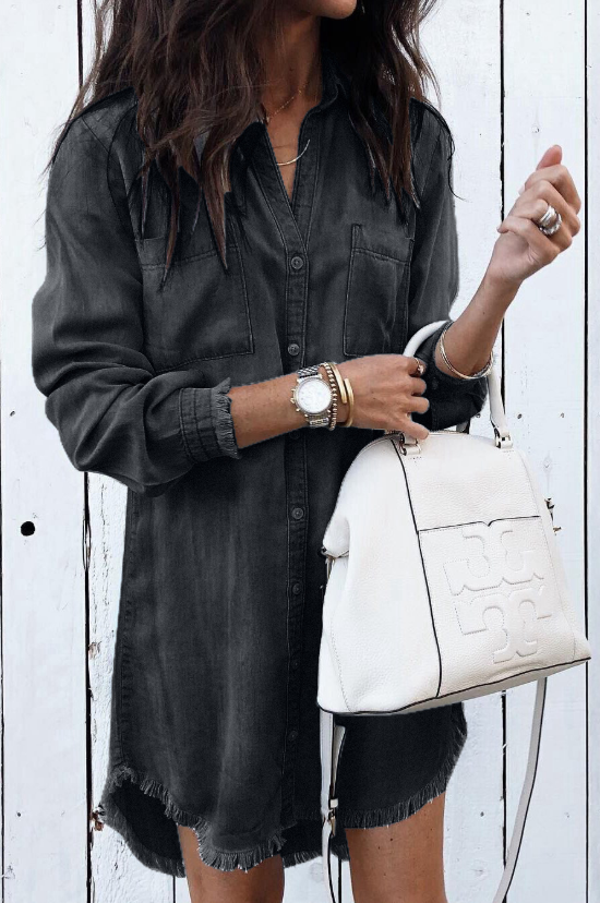 Anneliese | Denim Hemdkleid für Damen