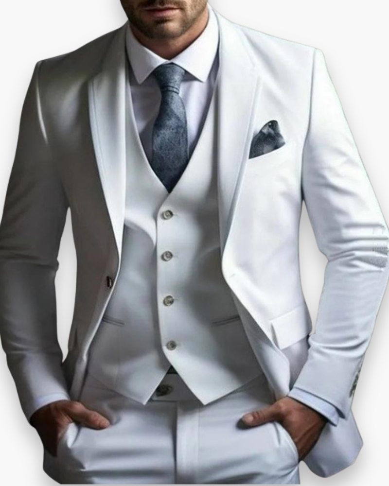 Herren Anzug 3-teilig Slim Fit | Klassisch & Elegant für Hochzeitsgäste