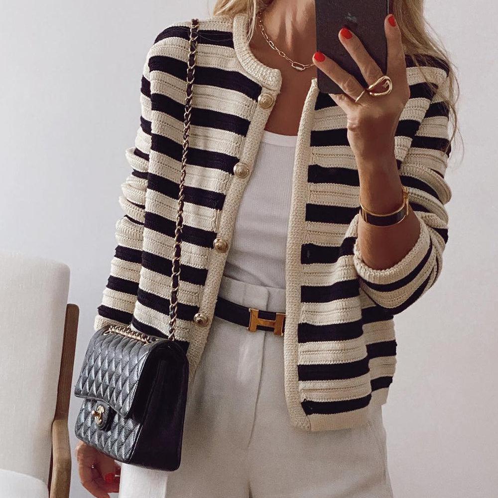 Barbara® | Bequemer gestreifter Cardigan