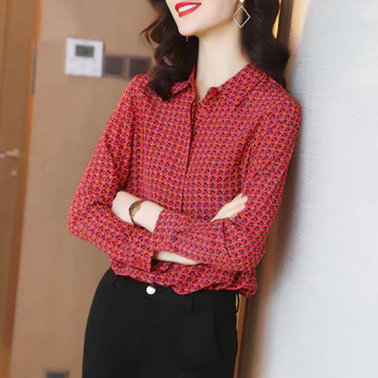 Lara | Bedrucktes Langarm-Top