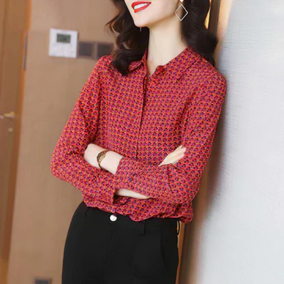 Lara | Bedrucktes Langarm-Top