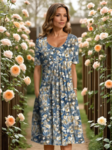 Floral Hellblau