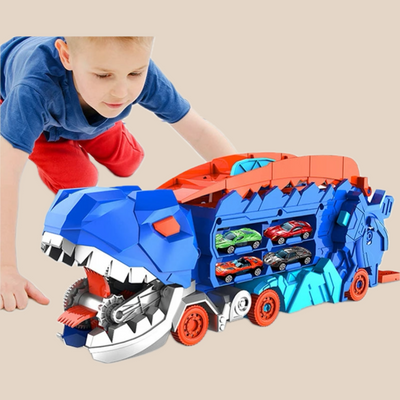 RexHaul – Dinosauretrage-Spielzeug mit 6 Dinosaurierfiguren, robuste Konstruktion, fantasievoller Spaß