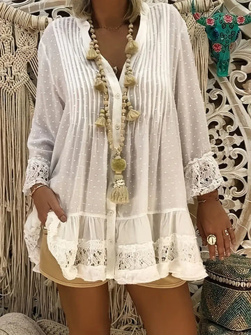 Lisa | Elegantes Pointelle-Stricktop