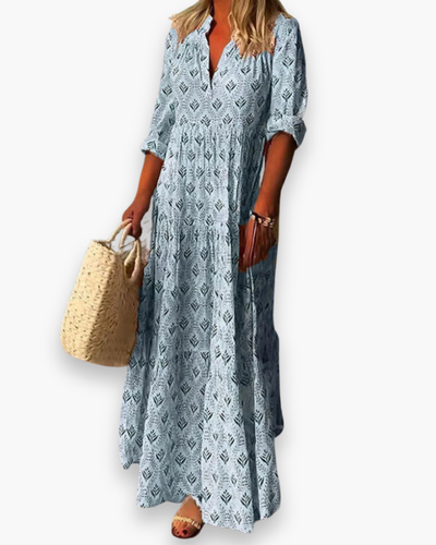 Damen Elegantes Maxi Kleid | Boho Abendkleid