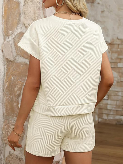 Stella® | Set aus Pullover und Shorts mit Rundhalsausschnitt