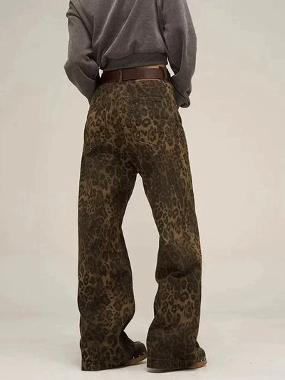 Bianca – Furchtlose Damen-Jeans mit Leopardenmuster