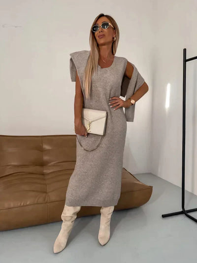 Claudia | Kleid mit passendem Rollkragenpullover