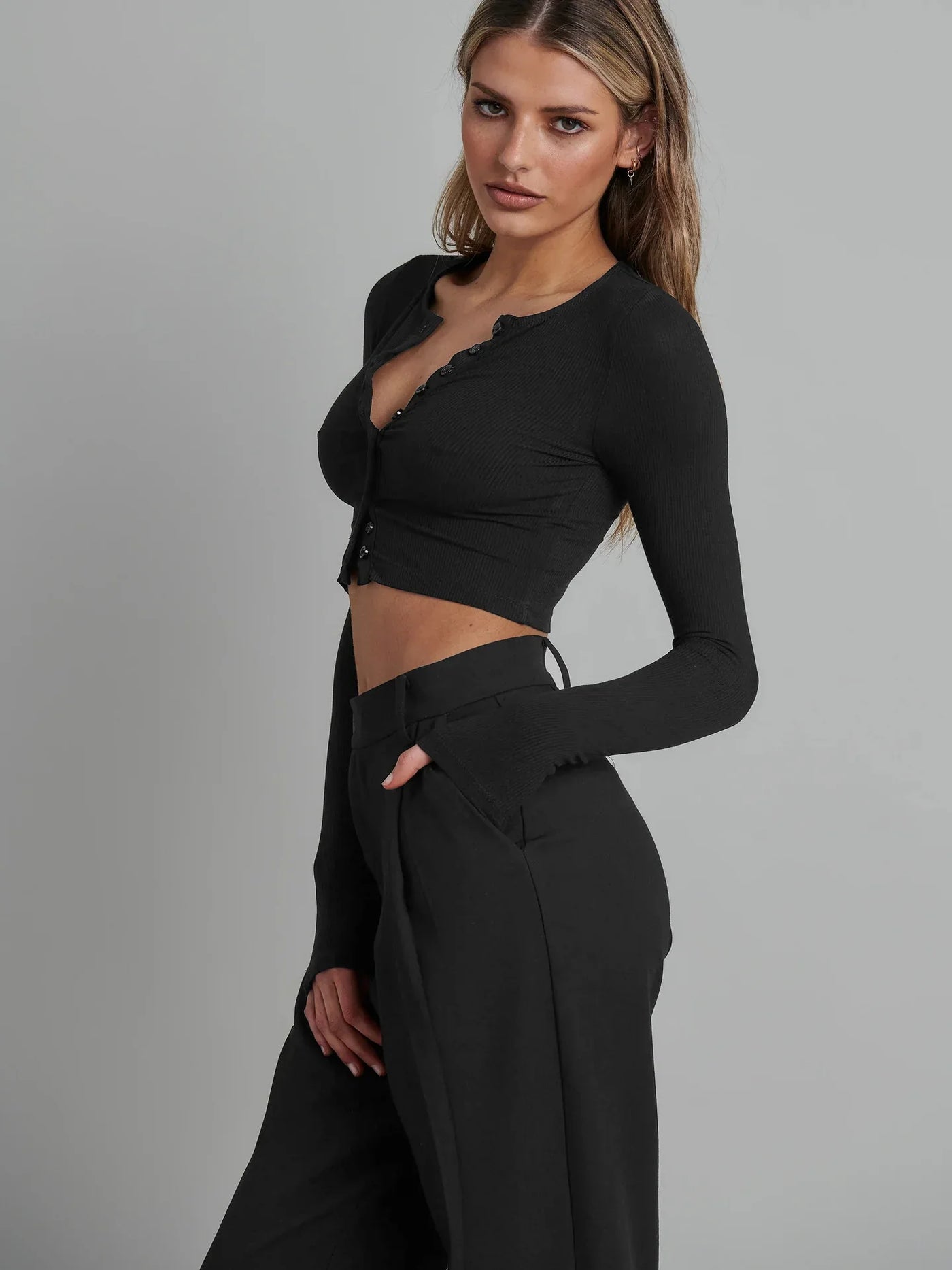 Cecille | Cropped Knit Cardigan