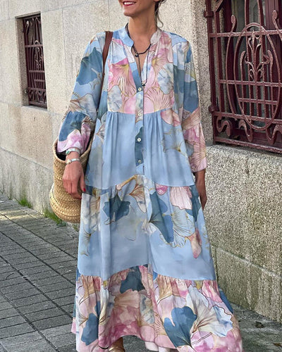 Maya – Damen Maxi Kleid mit Blumenmuster