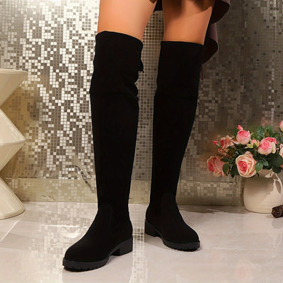 Overknee Stiefel Damen | Plateausohle
