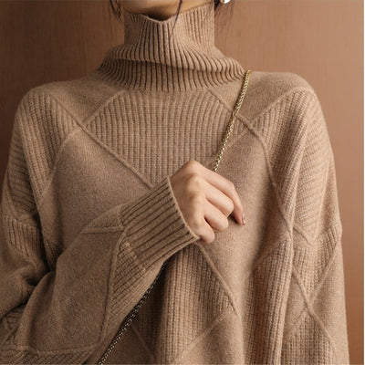 Rollkragen Pullover Damen Strick | Oversize & Weich