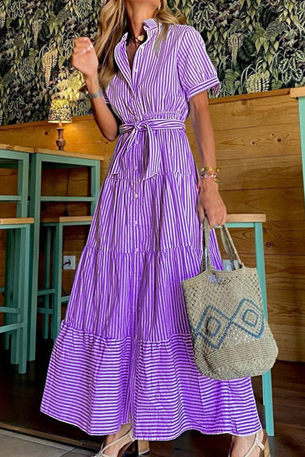 Seraphina® | Langes gestreiftes Kleid