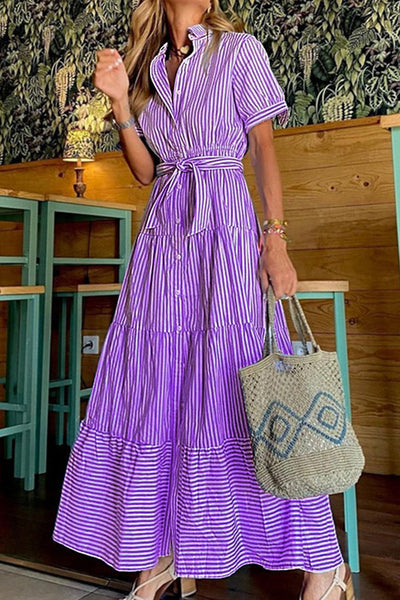 Seraphina® | Langes gestreiftes Kleid