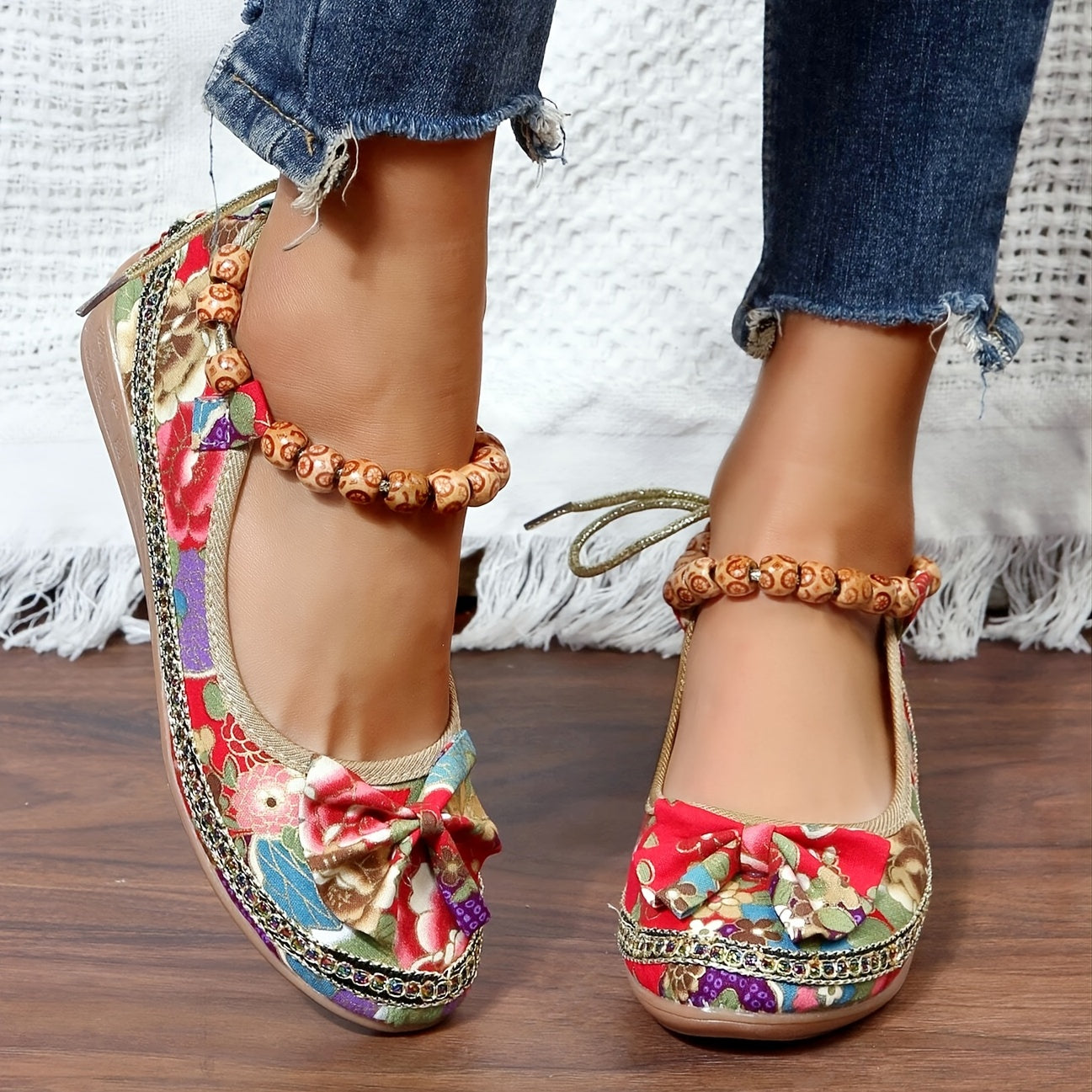 Zora® | Bequeme Schuhe mit Blumendruck