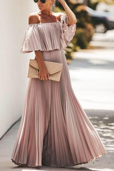 Serena® | Langes Rüschenkleid