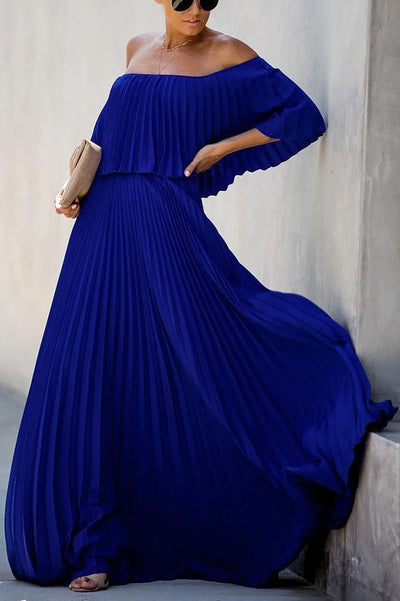 Serena® | Langes Rüschenkleid