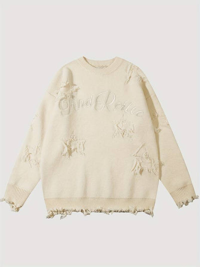 Stylische Pullover mit Rissen für Damen