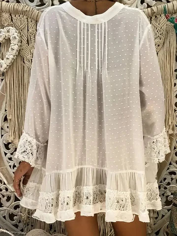 Lisa | Elegantes Pointelle-Stricktop