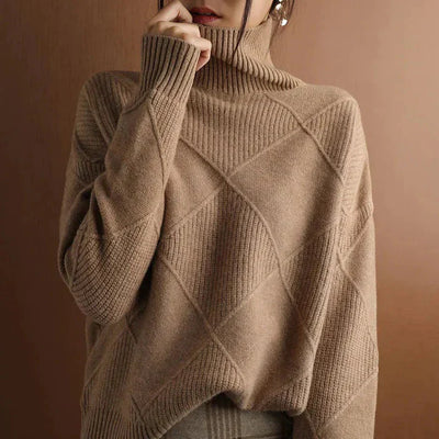 Valentina - pullover mit hohem kragen