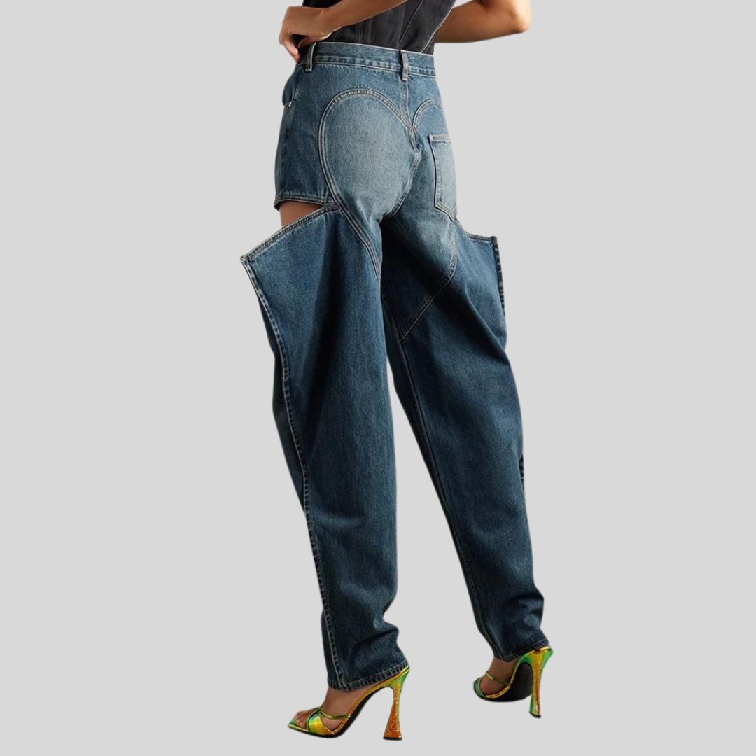 Nightfall | Einzigartige High-Waist-Jeans mit Cut-Outs für Damen