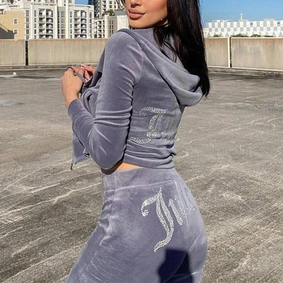 Juicy Damen Trainingsanzug mit Glanz