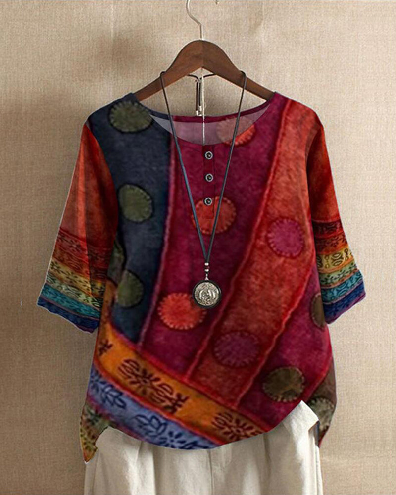 Vicky® | Vintage Boho Bluse