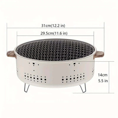GrillMate Kompakte Rauchfreie Elektrische Grill – Für Innen- und Außenküche