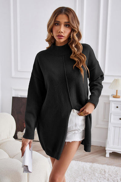 Trendiger Rundhals-Pullover für Damen