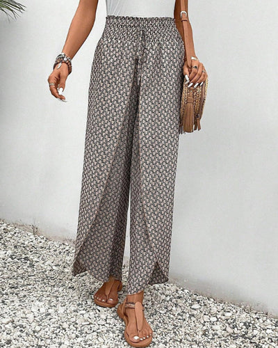 Winona® | Elegante Hose mit weitem Bein und geometrischem Print
