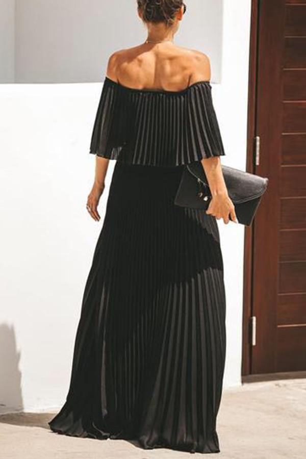 Serena® | Langes Rüschenkleid