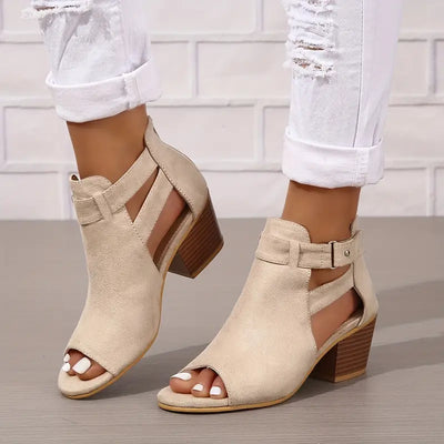 Deliah | Stilvolle und komfortable orthopädische Sandalen mit dickem Absatz