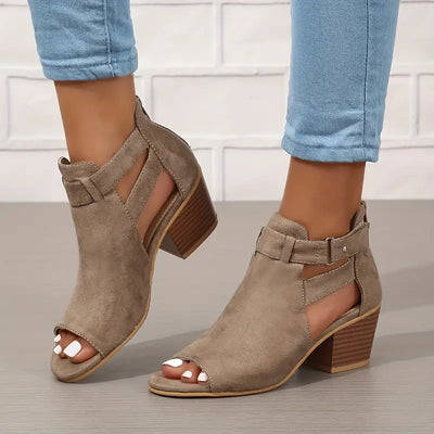 Deliah | Stilvolle und komfortable orthopädische Sandalen mit dickem Absatz