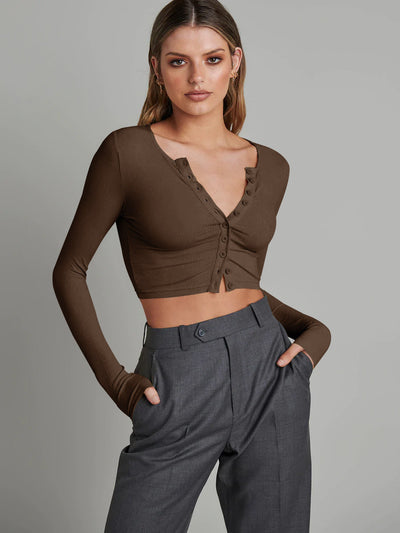 Cecille | Cropped Knit Cardigan