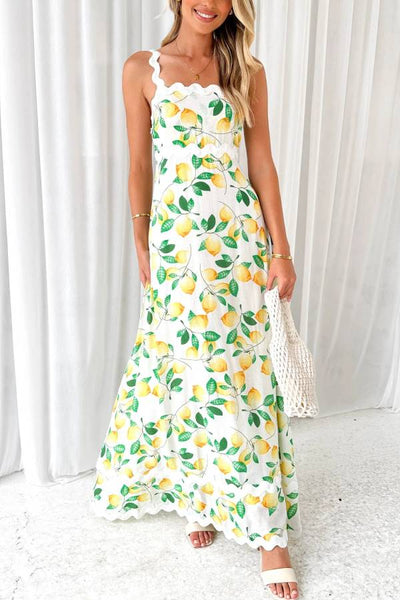 Ariana® | Zitronenwein-Maxikleid