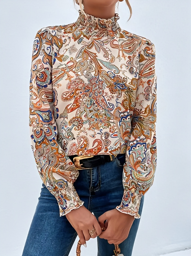 Alina | Elegantes Langarm-Top