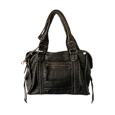 Retro Leder Tote Tasche