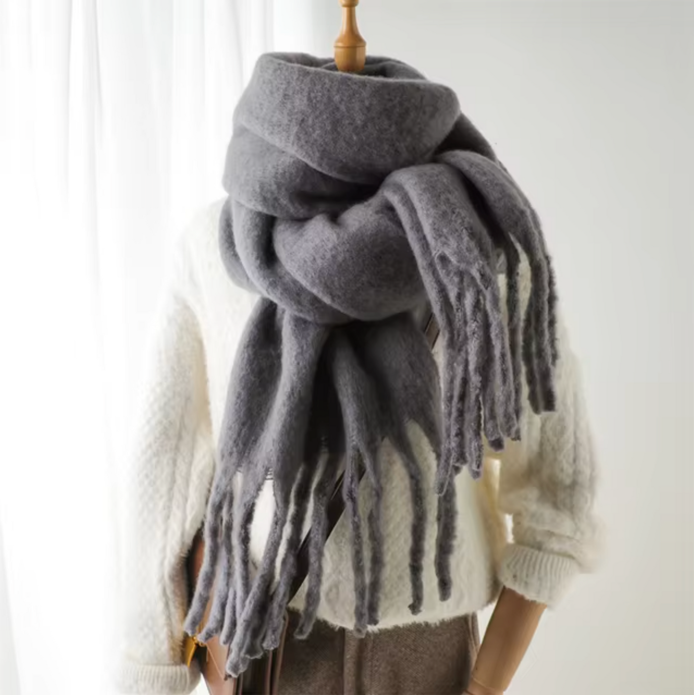 Lilie | Kaschmir-Winter-Schal für Damen