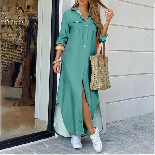 Charlotte | Entspannte lange Hemdbluse