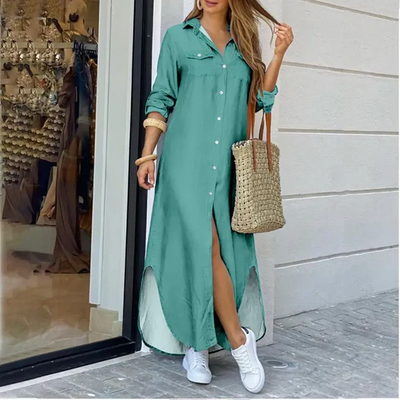 Charlotte | Entspannte lange Hemdbluse
