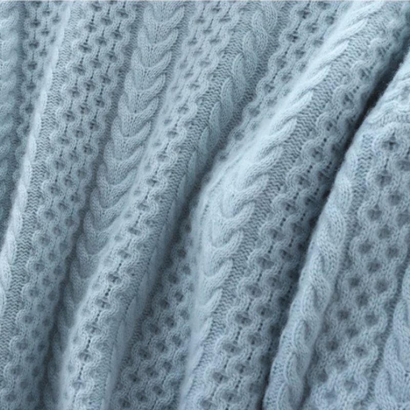Nina | Luxuriöser Kaschmir-Rollkragenpullover mit Karomuster