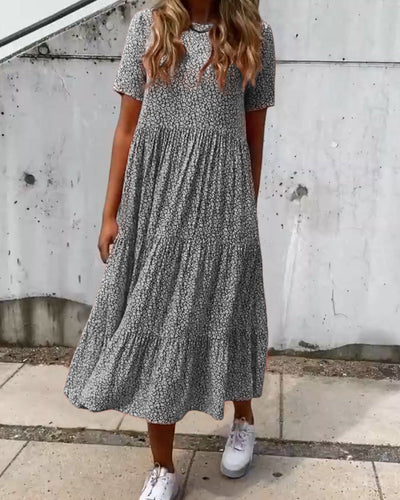 Ileana® | Kurzarmkleid mit Blumendruck
