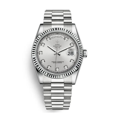 Diamant Edelstahl Armbanduhr Nr. 353