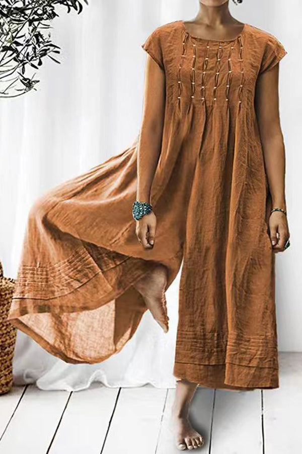 Sian® | Eleganter Kurzarm-Jumpsuit für Damen