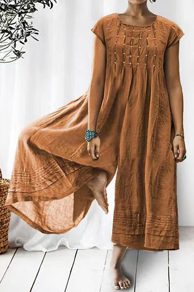 Sian® | Eleganter Kurzarm-Jumpsuit für Damen