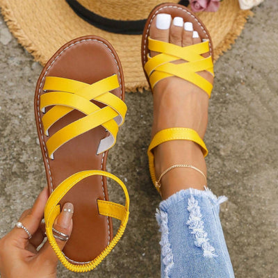 Danielle - Sommerliche Sandalen mit überkreuzten Bändern