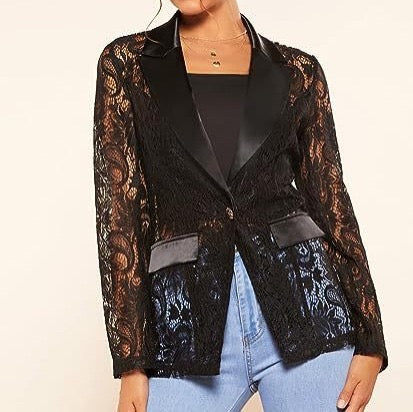 Eleganter Spitzen-Blazer | Edle Details & femininer Schnitt | Stilvoll & modern