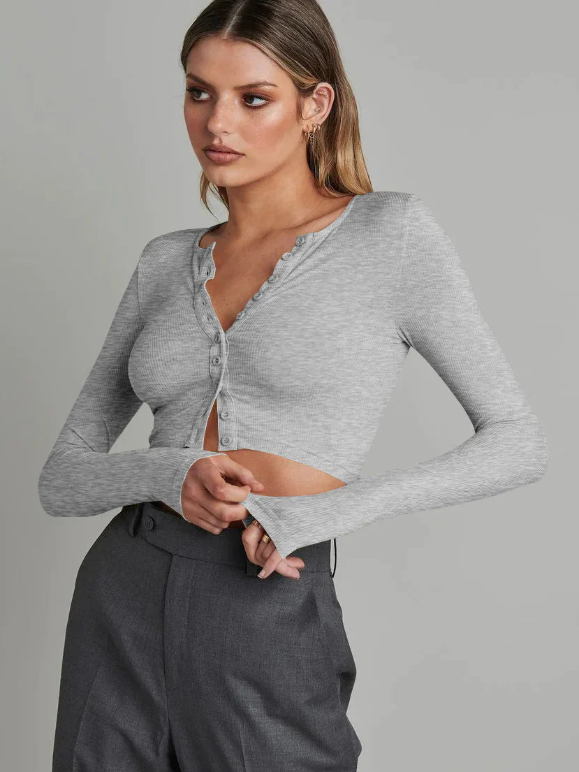 Cecille | Cropped Knit Cardigan
