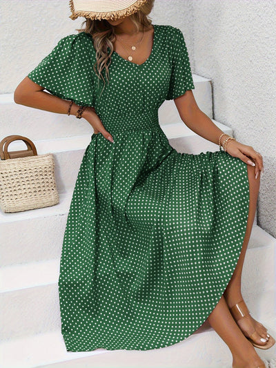 Gepunktetes Sommerkleid | Luftig & Feminin | Perfekt für sonnige Tage